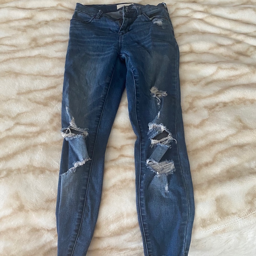 Pacsun Ripped Ankle Jeans